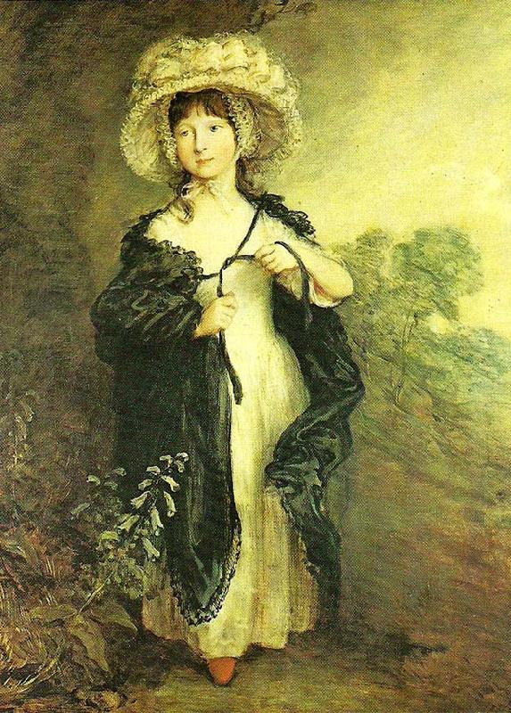 Thomas Gainsborough miss haverfield, c oil painting picture